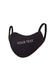 Face mask text of your choice/logo